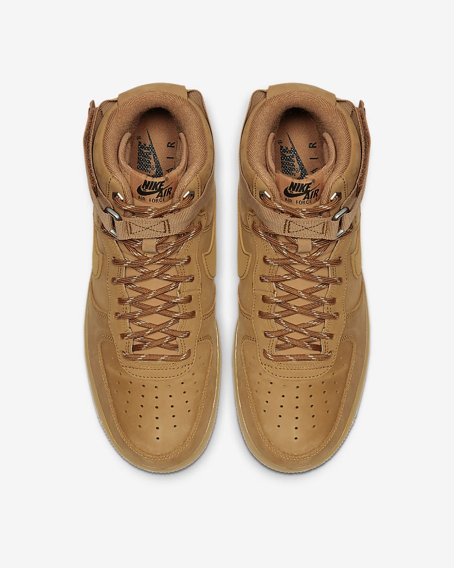 Nike air force one high brown hotsell